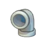 Iron pipe (downward curve)