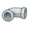 Iron pipe (horizontal curve)