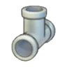 Iron pipe (upward T)