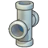 Iron pipe (vertical cross)