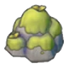 Mossy boulder