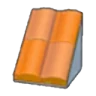 Pitched brick roof