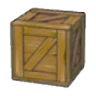 Worn wooden crate